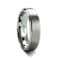 OPTIMUS Raised Center with Brush Finish Tungsten Ring 7mm