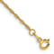 14k Yellow Gold 1.10mm Children's Singapore Link Bracelet
