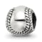 Sterling Silver Softball Bead