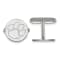 Rhodium Over Sterling Silver LogoArt Clemson University Cuff Links