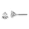Rhodium Over 14K Gold Lab Grown Diamond 1ct. VS/SI GH+, 3 Prong
Screwback Earrings