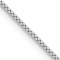 Rhodium Over 14k White Gold 0.7mm Solid Box 14 Inch Chain
