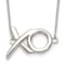 Sterling Silver Polished XO with 2-inch Extension Necklace
