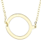 Sideways Initial Q Necklace In Solid 14K Yellow Gold 18 Inch