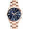 Oceanaut Men's Escapade Blue Dial, Rose Stainless Steel Watch