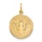 14k Yellow Gold Textured Confirmation with Dove Medal Pendant
