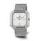 Mens Charles Hubert Stainless Mesh Silver-tone Dial Quartz Watch