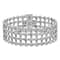 18K White Gold Diamond 4 Row 7.25-inch Bracelet 8.26ctw