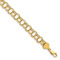 14k Yellow Gold 8.5mm Triple Link Charm Bracelet