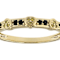 Black Spinel And Yellow Diamond Band Ring In 18K Gold Over Sterling
Silver 0.54ctw