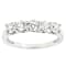 Lab-Grown Diamond Five-Stone Band Ring In 14K White Gold 1.00ctw