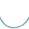 Blue Turquoise Heshi Beaded Necklace In Sterling Silver