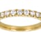 Polished Lab-Grown Diamond Band Ring 0.50ctw In 14K Gold Over Sterling Silver