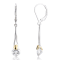 White Cubic Zirconia Rhodium And 18k Yellow Gold Over Sterling Silver
Earrings 3.31ctw