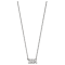 Rhodium Over Sterling Silver LogoArt Zeta Tau Alpha Medium Pendant Necklace