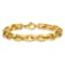 14K Yellow Gold 8.7mm Fancy Link 9 Inch Bracelet