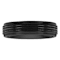 Robert Alton Men's Multi Groove Black Ion Plated Band Ring In Tungsten