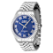 Invicta Specialty 43mm Blue Dial Stainless Steel Band Quartz Watch