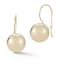 Bellissima Gold 14K Yellow Gold Ball Threader Drop Earrings
