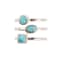 Barse Turquoise Stackable Band Ring In Sterling Silver Over Bronze