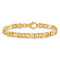 14k Yellow Gold 6.7mm Hand-polished Fancy Link Bracelet