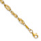 10k Yellow Gold 5mm Polished Fancy Link Bracelet