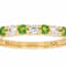 Chrome Diopside And White Zircon Band Ring In 18K Gold Over Sterling
Silver 0.68ctw