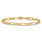10k Yellow Gold 4.2mm Figaro Link Bracelet