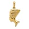 14k Yellow Gold 3D Nefertiti Pendant