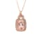 1.35ctw Morganite and Diamond Pendant in 14k Rose Gold