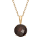 Round Garnet 10K Yellow Gold Pendant 1.30ctw