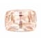 Peach Sapphire Loose Gemstone Unheated 6.63x4.68mm Cushion 1.02ct