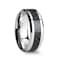 MAXIMUS Black Carbon Fiber Inlay Tungsten Carbide Wedding Band 8mm
