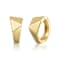 Geometric Infinity Hoop Earrings In 14K Gold Over Brass