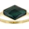 Malachite Freeform Ring In 18K Gold Over Sterling Silver