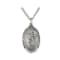 Sterling Silver St. Christopher Medal Pendant With Chain