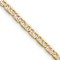 14k Yellow Gold, 14k White Gold and 14k Rose Gold 3.2mm Solid Pave
Valentino Link 16 Inch Chain