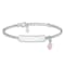 Rhodium Over Sterling Silver Pink Enamel Crown with 1-inch Extender
Children's ID Bracelet