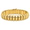 14K Yellow Gold 13.5mm Band Link 7.5 Inch Bracelet