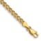 14K Yellow Gold 3mm Wide Double Strand Rope Bracelet