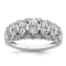 Rhodium Over 14K White Gold Diamond Band 0.76ctw