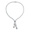 Rhodium Plated over Sterling Silver with Clear Cubic Zirconia Accent
Tongue Buckle Necklace
