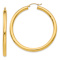 14k Yellow Gold 1 15/16" Polished Tube Hoop Earrings