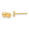 14k Yellow Gold Polished Cat Stud Earrings