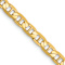 14k Yellow Gold 3.75mm Solid Concave Mariner 26 Inch Chain