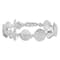 Rhodium Over Sterling Silver Polished Turtle, Shell, Starfish, Clam Bracelet