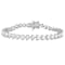 Created White Sapphire Sterling Silver Bracelet 10ctw