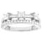 Moissanite Multi-Row Band Ring In Platinum-Enhanced Sterling Silver
0.86ctw Diamond Equivalent Weight