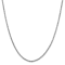 14K White Gold 2mm Byzantine Chain Necklace