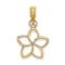 10K Yellow Gold Cut-out Flower Charm